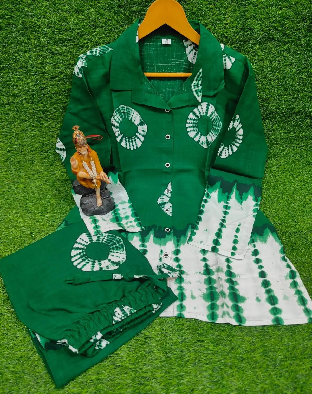 Tie-dye Printed Soft Rayon slub kurta coord set 1 coord set